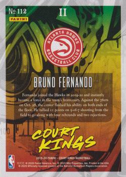 2019-20 Panini Court Kings #112 Bruno Fernando Back