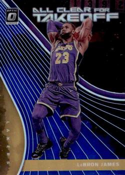 2019-20 Donruss Optic - All Clear for Takeoff Blue #2 LeBron James Front