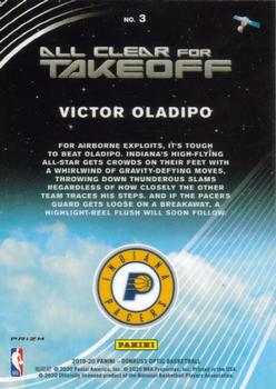 2019-20 Donruss Optic - All Clear for Takeoff Holo #3 Victor Oladipo Back