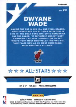 2019-20 Donruss Optic - All-Stars Holo #20 Dwyane Wade Back