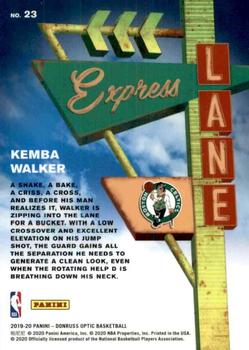 2019-20 Donruss Optic - Express Lane #23 Kemba Walker Back