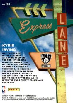 2019-20 Donruss Optic - Express Lane #25 Kyrie Irving Back
