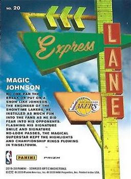2019-20 Donruss Optic - Express Lane Holo #20 Magic Johnson Back