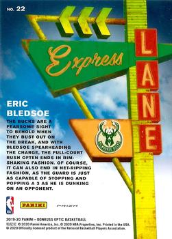 2019-20 Donruss Optic - Express Lane Holo #22 Eric Bledsoe Back