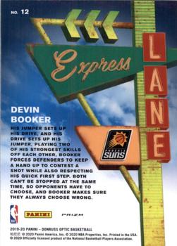 2019-20 Donruss Optic - Express Lane Purple #12 Devin Booker Back