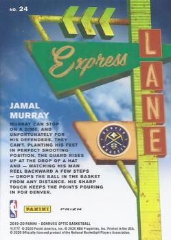 2019-20 Donruss Optic - Express Lane Purple #24 Jamal Murray Back