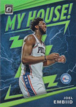 2019-20 Donruss Optic - My House! Lime Green #4 Joel Embiid Front