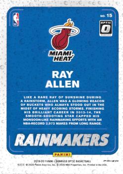 2019-20 Donruss Optic - Rainmakers Holo Fast Break #15 Ray Allen Back