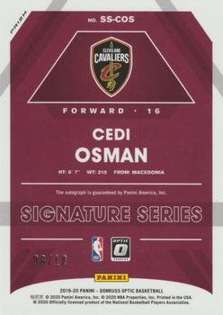 2019-20 Donruss Optic - Signature Series Gold #SS-COS Cedi Osman Back