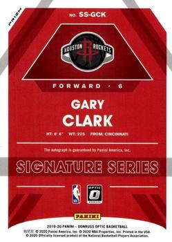 2019-20 Donruss Optic - Signature Series Green Wave #SS-GCK Gary Clark Back