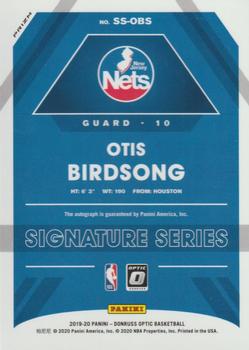 2019-20 Donruss Optic - Signature Series Holo #SS-OBS Otis Birdsong Back