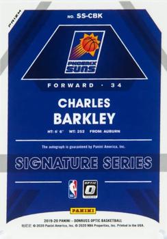 2019-20 Donruss Optic - Signature Series Purple #SS-CBK Charles Barkley Back