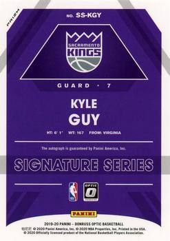 2019-20 Donruss Optic - Signature Series Purple #SS-KGY Kyle Guy Back