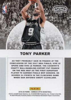 2019-20 Donruss Optic - Winner Stays #14 Tony Parker Back