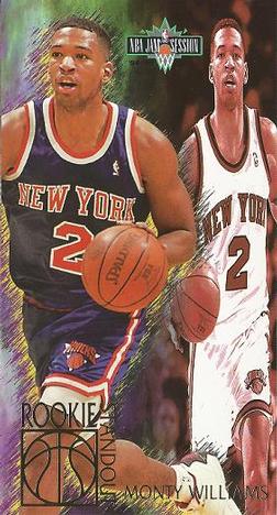 1994-95 Jam Session - Rookie Standouts #19 Monty Williams Front