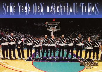 1994-95 SkyBox Premium #198 The 1994 USA Basketball Team Front