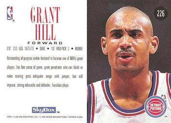 1994-95 SkyBox Premium #226 Grant Hill Back
