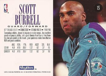 1994-95 SkyBox Premium #15 Scott Burrell Back
