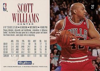 1994-95 SkyBox Premium #27 Scott Williams Back