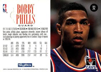 1994-95 SkyBox Premium #32 Bobby Phills Back