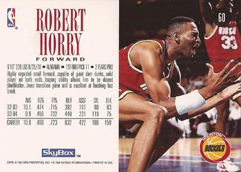 1994-95 SkyBox Premium #60 Robert Horry Back