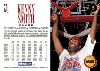 1994-95 SkyBox Premium #63 Kenny Smith Back