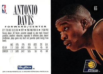 1994-95 SkyBox Premium #65 Antonio Davis Back
