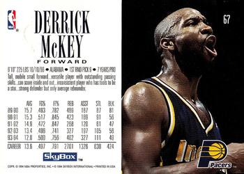1994-95 SkyBox Premium #67 Derrick McKey Back