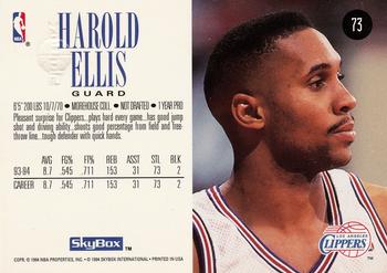 1994-95 SkyBox Premium #73 Harold Ellis Back