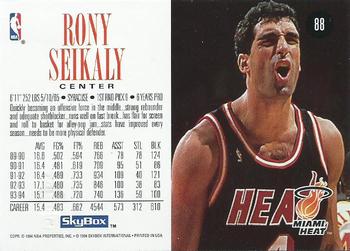 1994-95 SkyBox Premium #88 Rony Seikaly Back