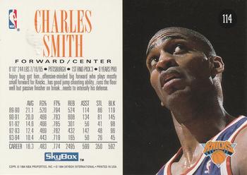 1994-95 SkyBox Premium #114 Charles Smith Back