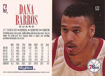 1994-95 SkyBox Premium #122 Dana Barros Back