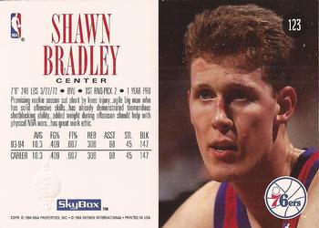 1994-95 SkyBox Premium #123 Shawn Bradley Back