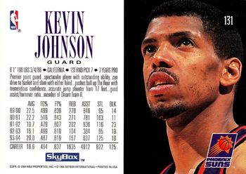 1994-95 SkyBox Premium #131 Kevin Johnson Back