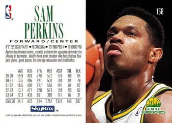 1994-95 SkyBox Premium #158 Sam Perkins Back