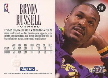 1994-95 SkyBox Premium #166 Bryon Russell Back