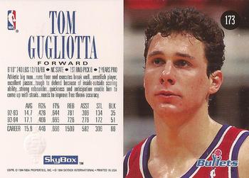 1994-95 SkyBox Premium #173 Tom Gugliotta Back