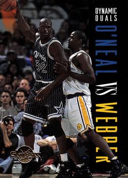 1994-95 SkyBox Premium #187 Shaquille O'Neal / Chris Webber Front