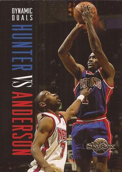 1994-95 SkyBox Premium #190 Lindsey Hunter / Kenny Anderson Front