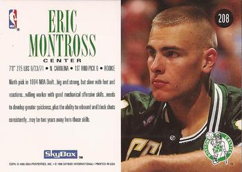 1994-95 SkyBox Premium #208 Eric Montross Back
