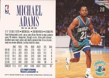 1994-95 SkyBox Premium #210 Michael Adams Back