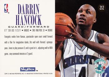1994-95 SkyBox Premium #212 Darrin Hancock Back