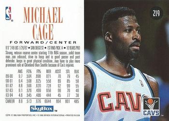 1994-95 SkyBox Premium #219 Michael Cage Back