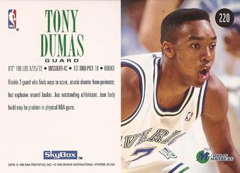 1994-95 SkyBox Premium #220 Tony Dumas Back
