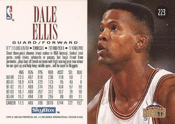 1994-95 SkyBox Premium #223 Dale Ellis Back