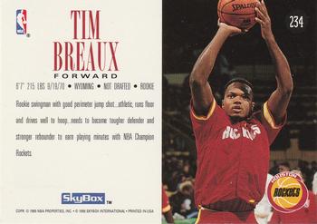 1994-95 SkyBox Premium #234 Tim Breaux Back