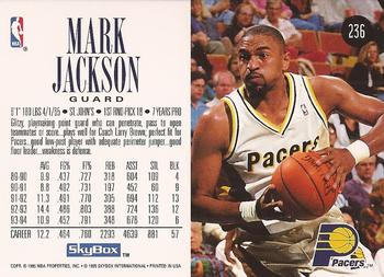 1994-95 SkyBox Premium #236 Mark Jackson Back