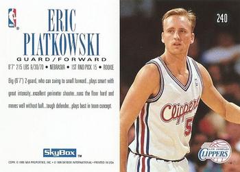 1994-95 SkyBox Premium #240 Eric Piatkowski Back
