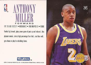1994-95 SkyBox Premium #245 Anthony Miller Back