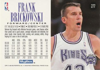 1994-95 SkyBox Premium #277 Frank Brickowski Back